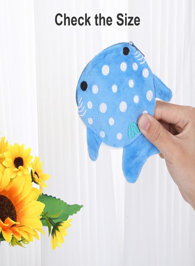 SXoonKing 3Pcs Whale Shark Coin Purse,Cute Wallet,Coin Pouch,Keychain Pouch,Coin Purse Keychain,Shark Stuff,Cute Wallets,Shark Gifts,Kawaii Purse,Small Coin Pouch,Coin Bag Purse for Girls Women - Image 5
